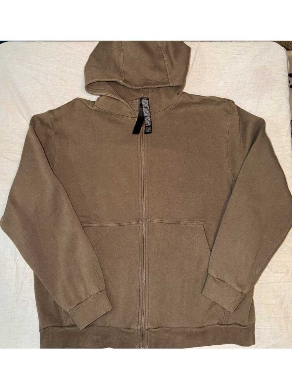 Lululemon Men’s Steady State Full Zip Hoodie Nomad Brown Fleece Size L LM3EX3S